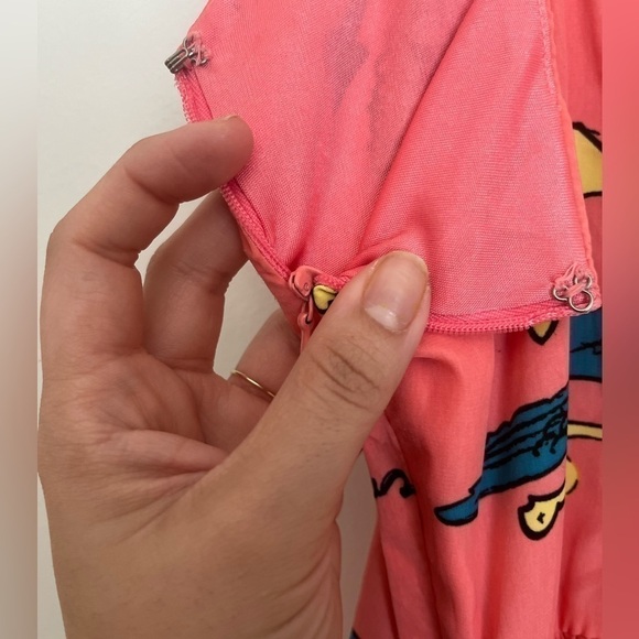 Nanette Lepore L'Amour Adventurer Retro Rock coral tattoo dress Y2K - Picture 8 of 12